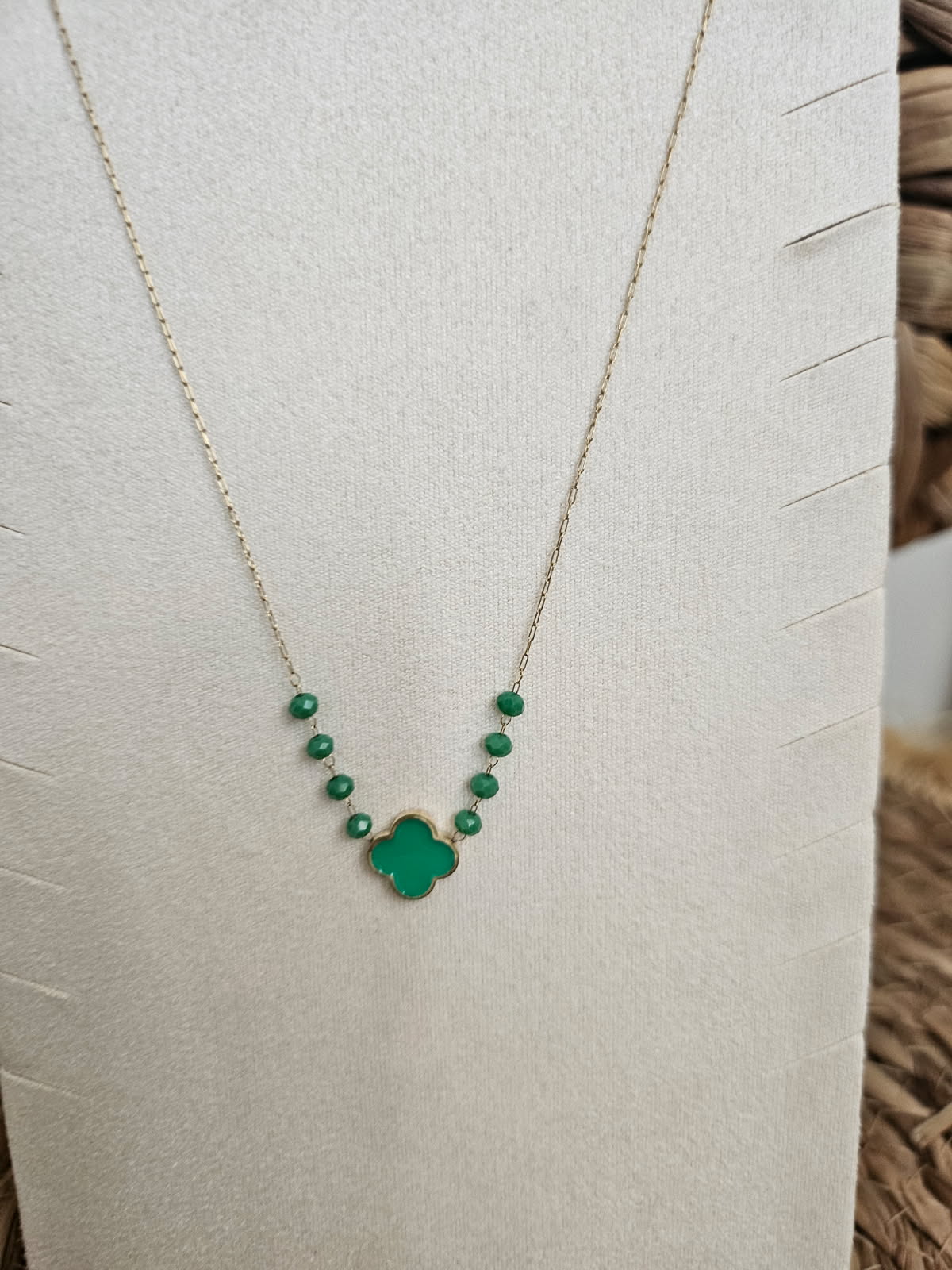 Collier “Trèfle Douceur” – Perles & Couleurs – Image 2