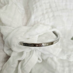Bracelet “Maman Je T’aime” – Doré & Argenté