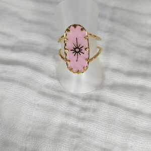 Bague “Étoile Filante” – Ajustable Dorée