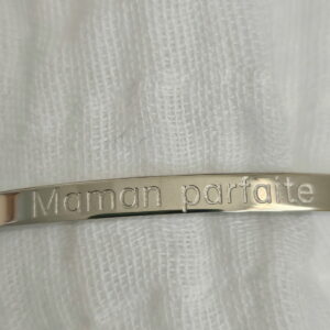 Bracelet “Maman Parfaite” – Doré & Argenté