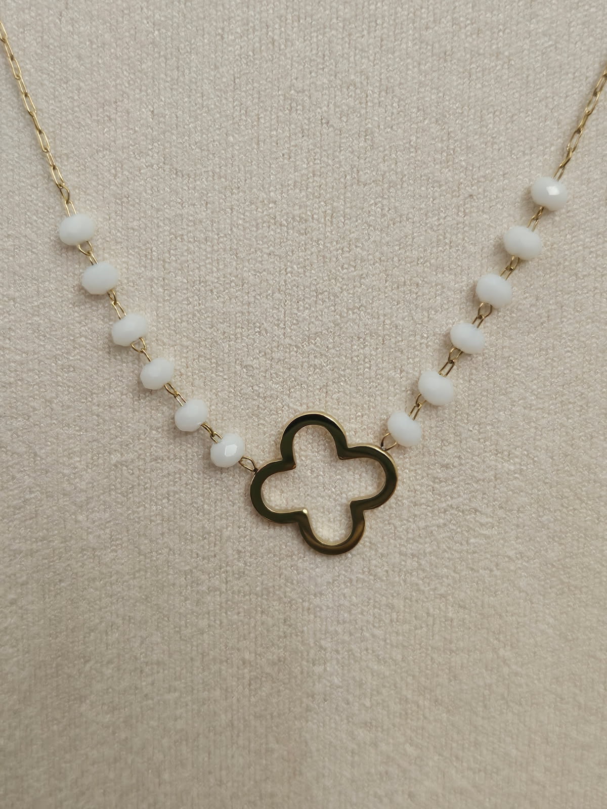 Collier “Pure Douceur” – Trèfle Blanc – Image 5