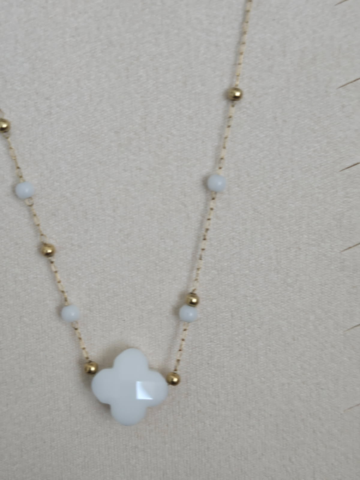 Collier “Pure Douceur” – Trèfle Blanc – Image 3