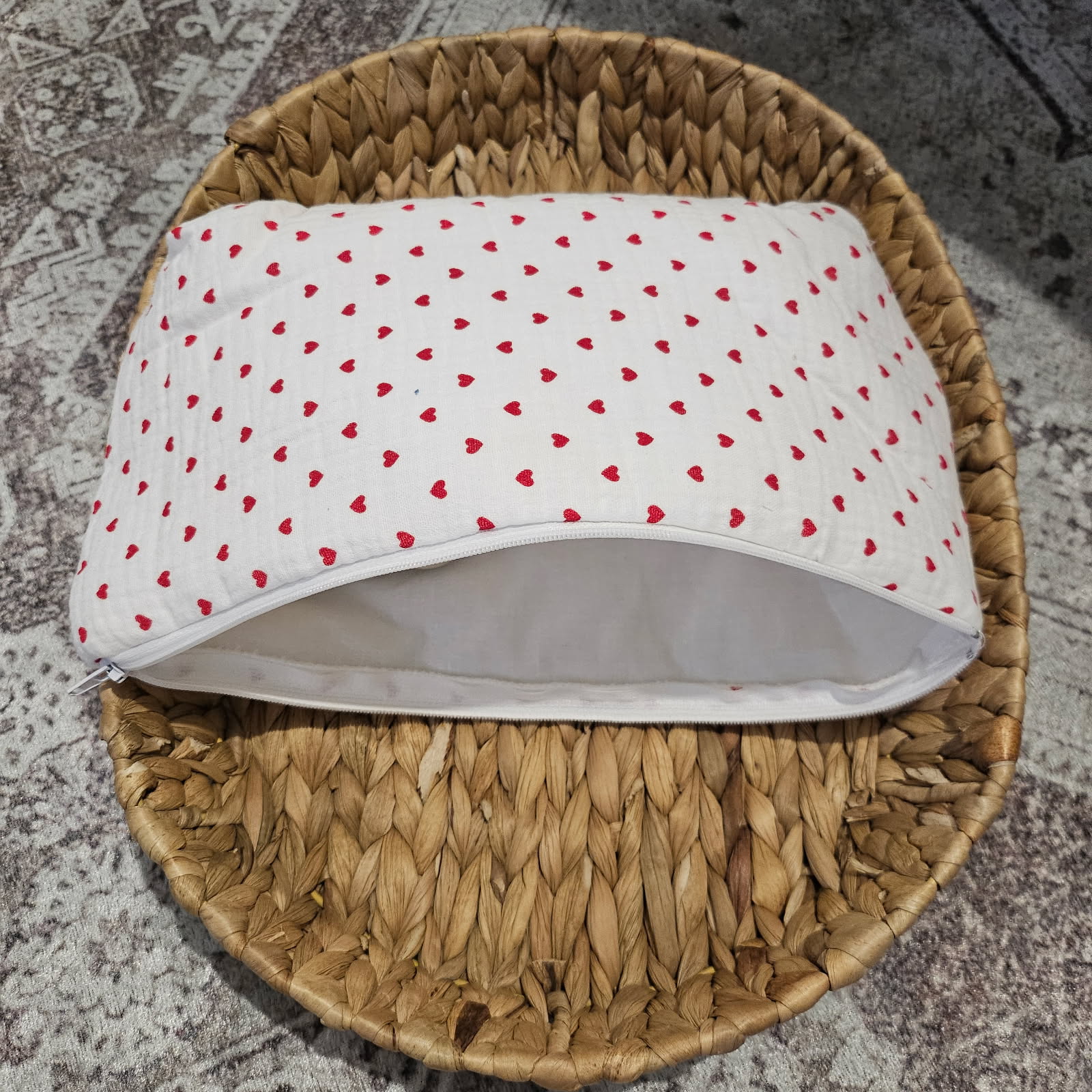 Pochette Matelassée “Petits Cœurs” – Image 3