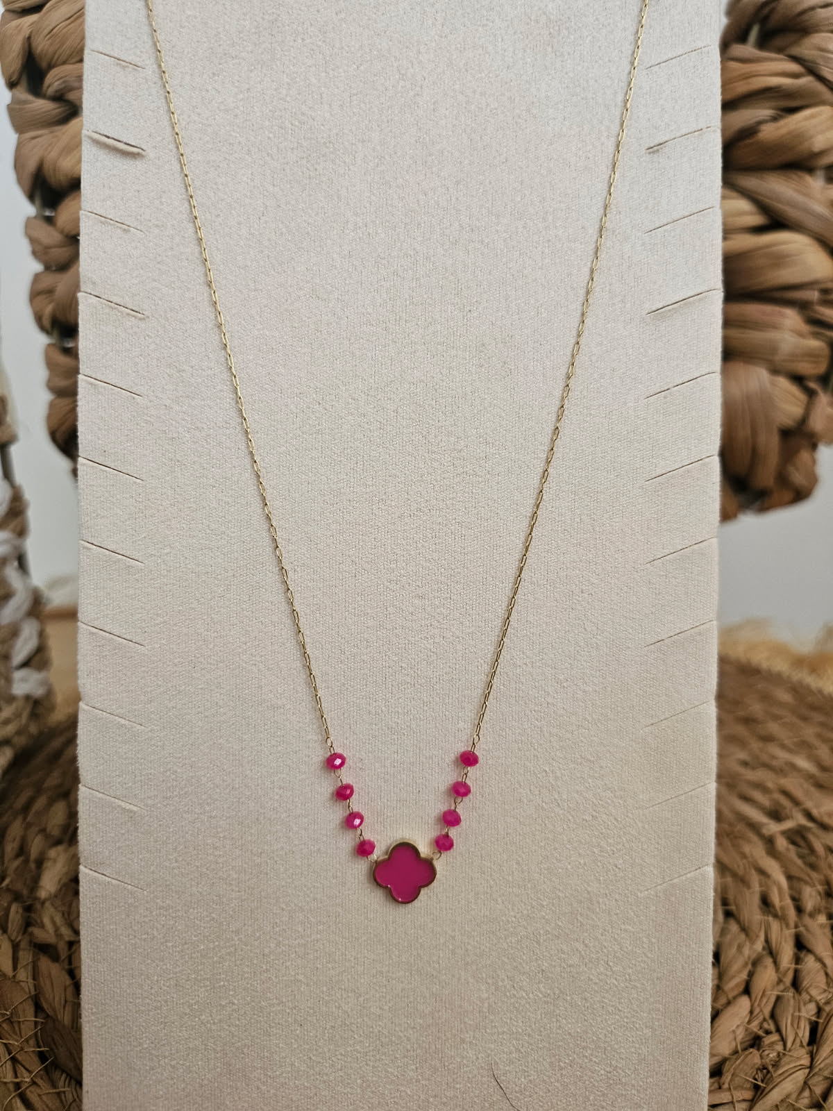 Collier “Trèfle Douceur” – Perles & Couleurs – Image 4