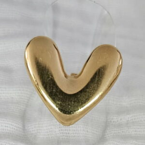 Bague “Cœur Doré” – Ajustable