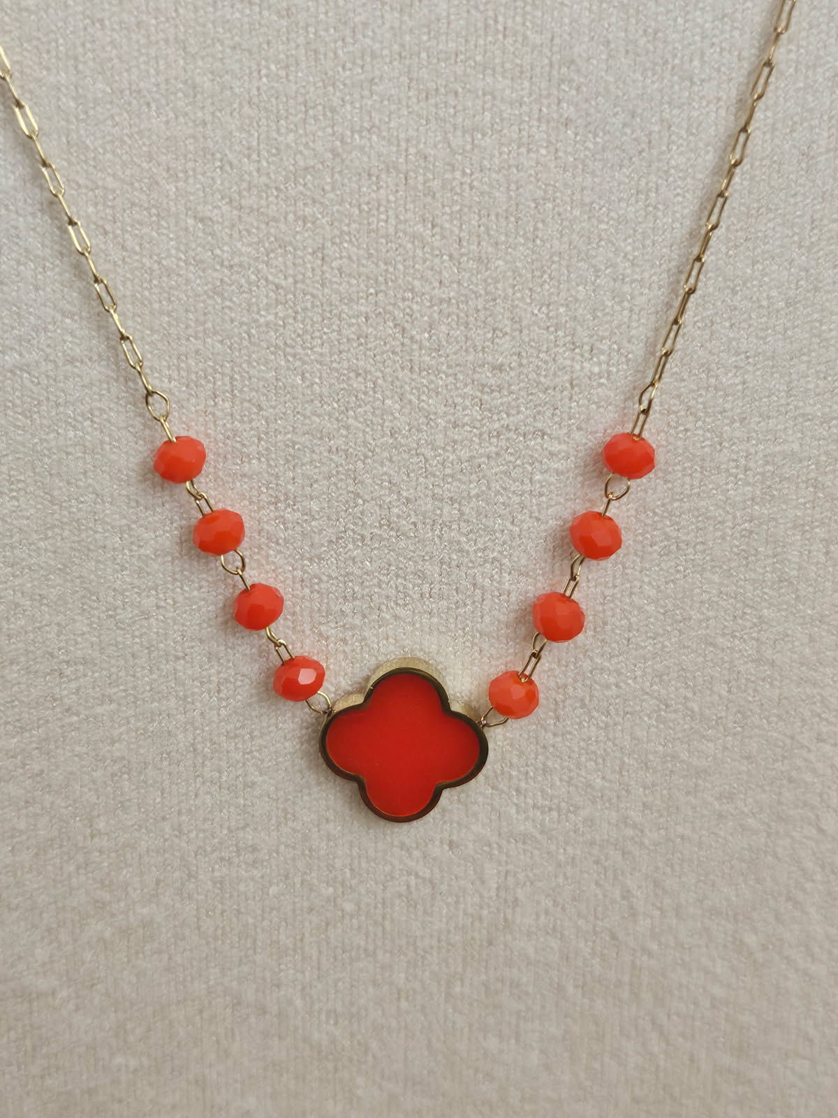 Collier “Trèfle Douceur” – Perles & Couleurs – Image 9