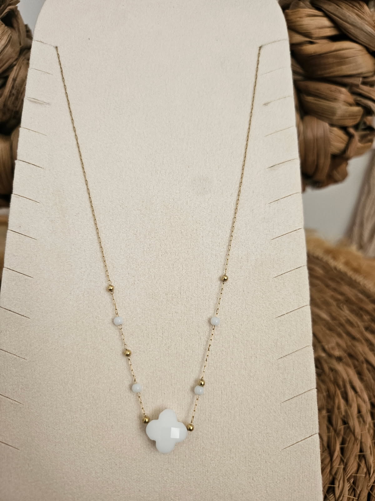 Collier “Pure Douceur” – Trèfle Blanc – Image 2